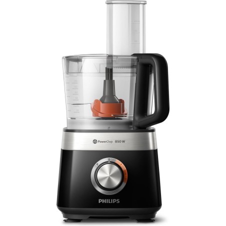Philips Viva Collection HR7530 Kitchen Machine 21L - Powerful & Versatile Black Mixer for Easy Cooking!